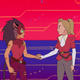Adora and Catra share a memory in the season one episode “Promise.”